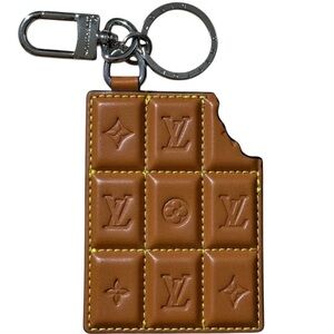 Louis Vuitton keychain LV Monogram Chocolate Bar Bag Charm for purse & keys